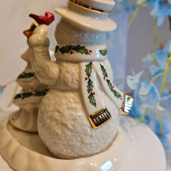 Lenox Happy Holly Days Snowman Salt and Pepper - Picture 5 of 15